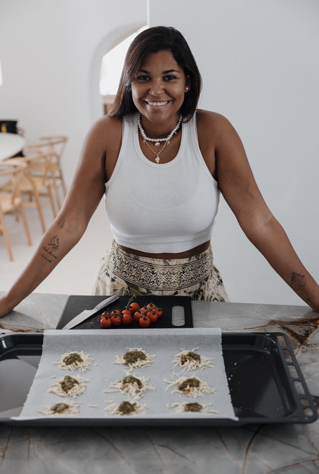 Jessy, verantwortlich für die mediterrane Küche beim Mallorca Retreat